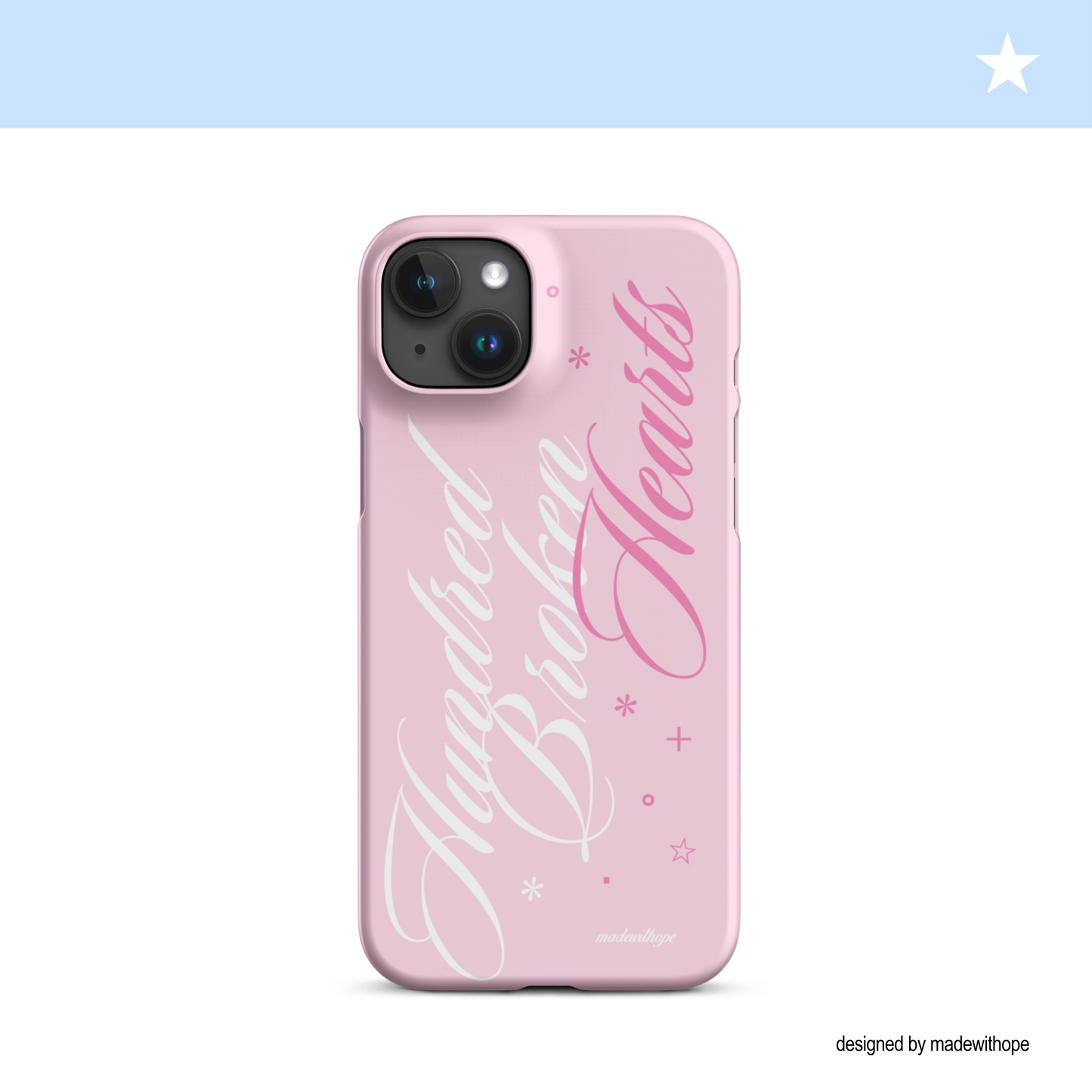 <madewithope | enhypen romance untold> hundred broken hearts hard shell phone case