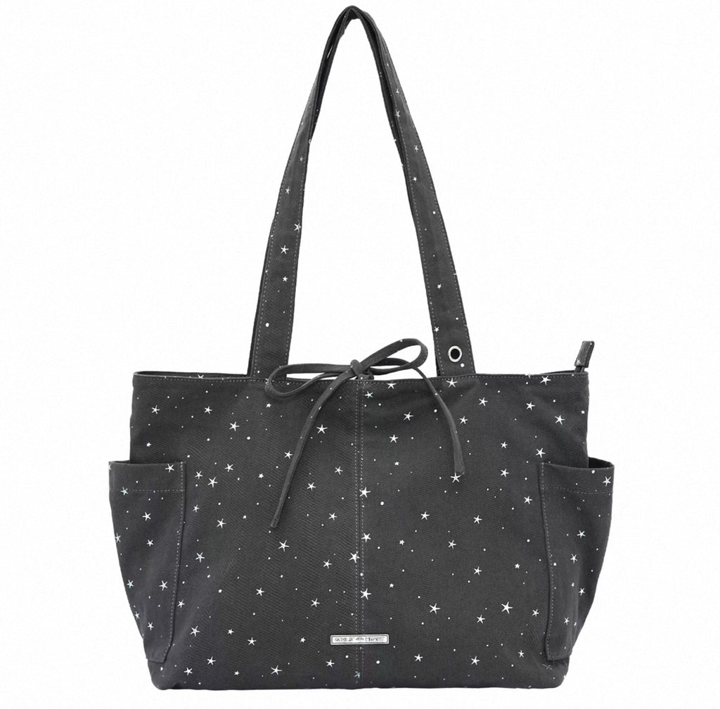 [cn | pre-order] girl's heart polka star canvas tote bag