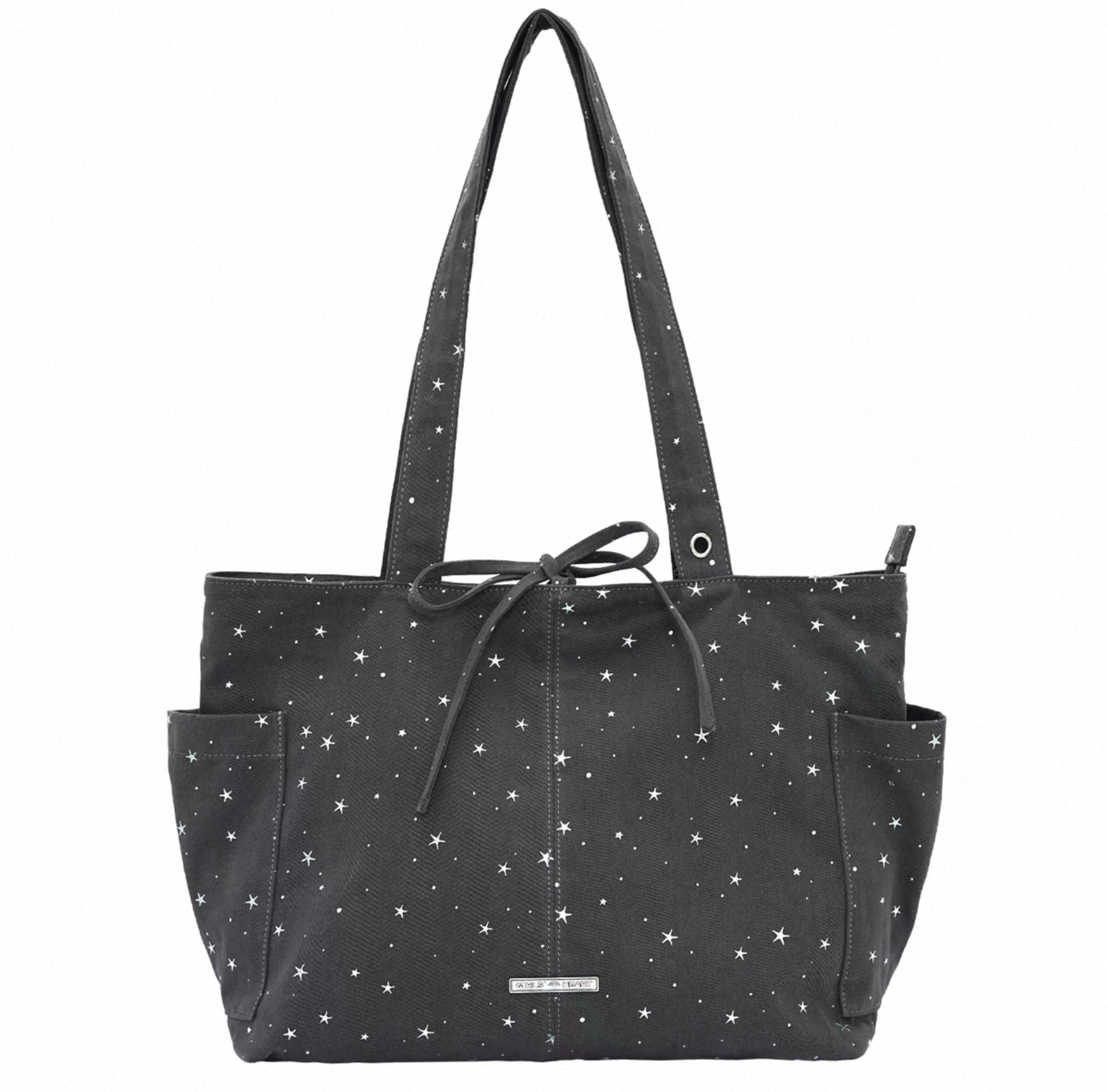 [cn | pre-order] girl's heart polka star canvas tote bag
