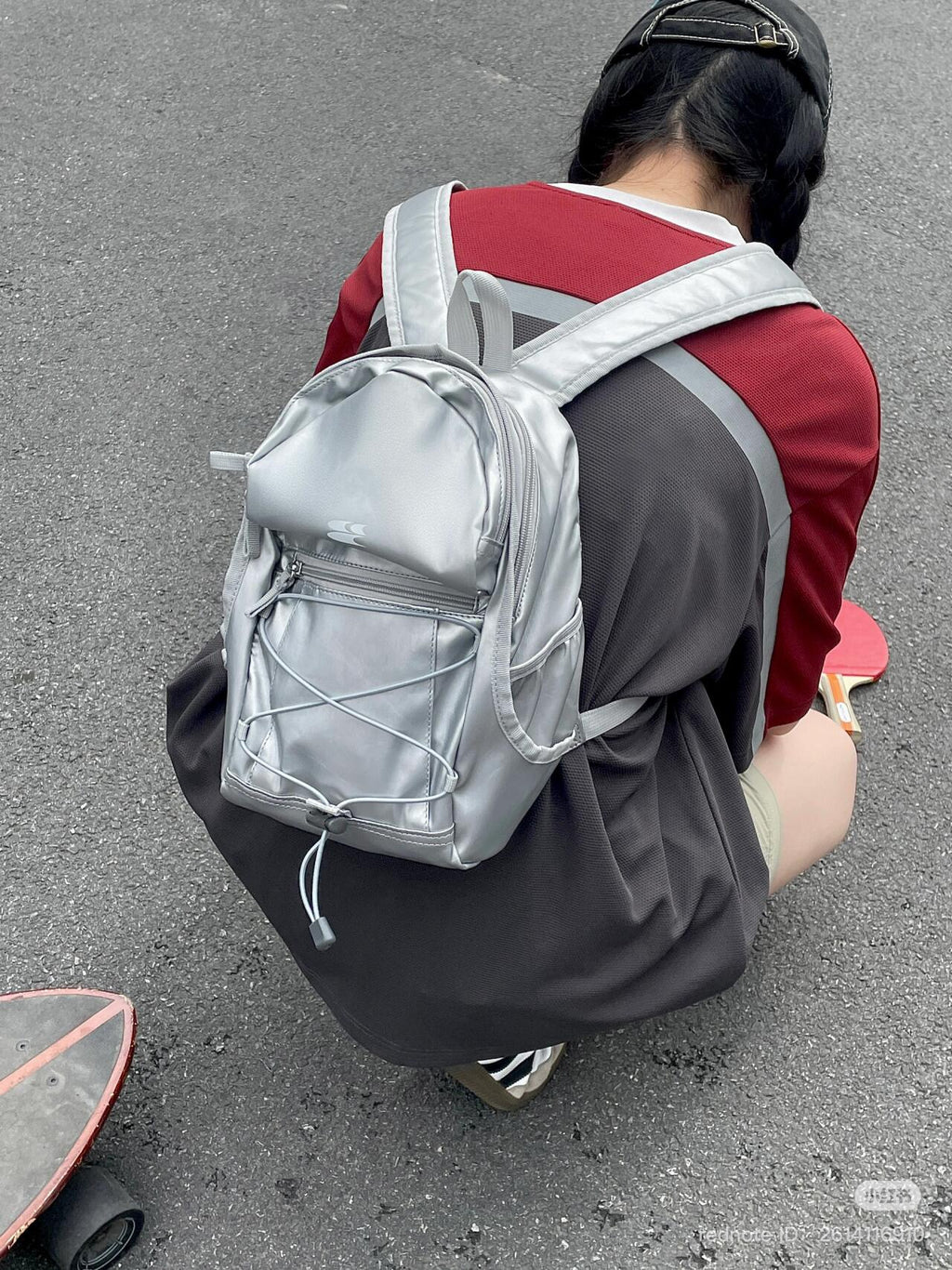 [cn | pre-order] crying center mini backpack - silver