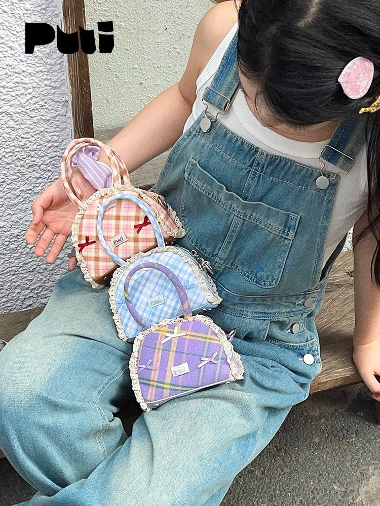 [cn | pre-order] puui checkered mini bag