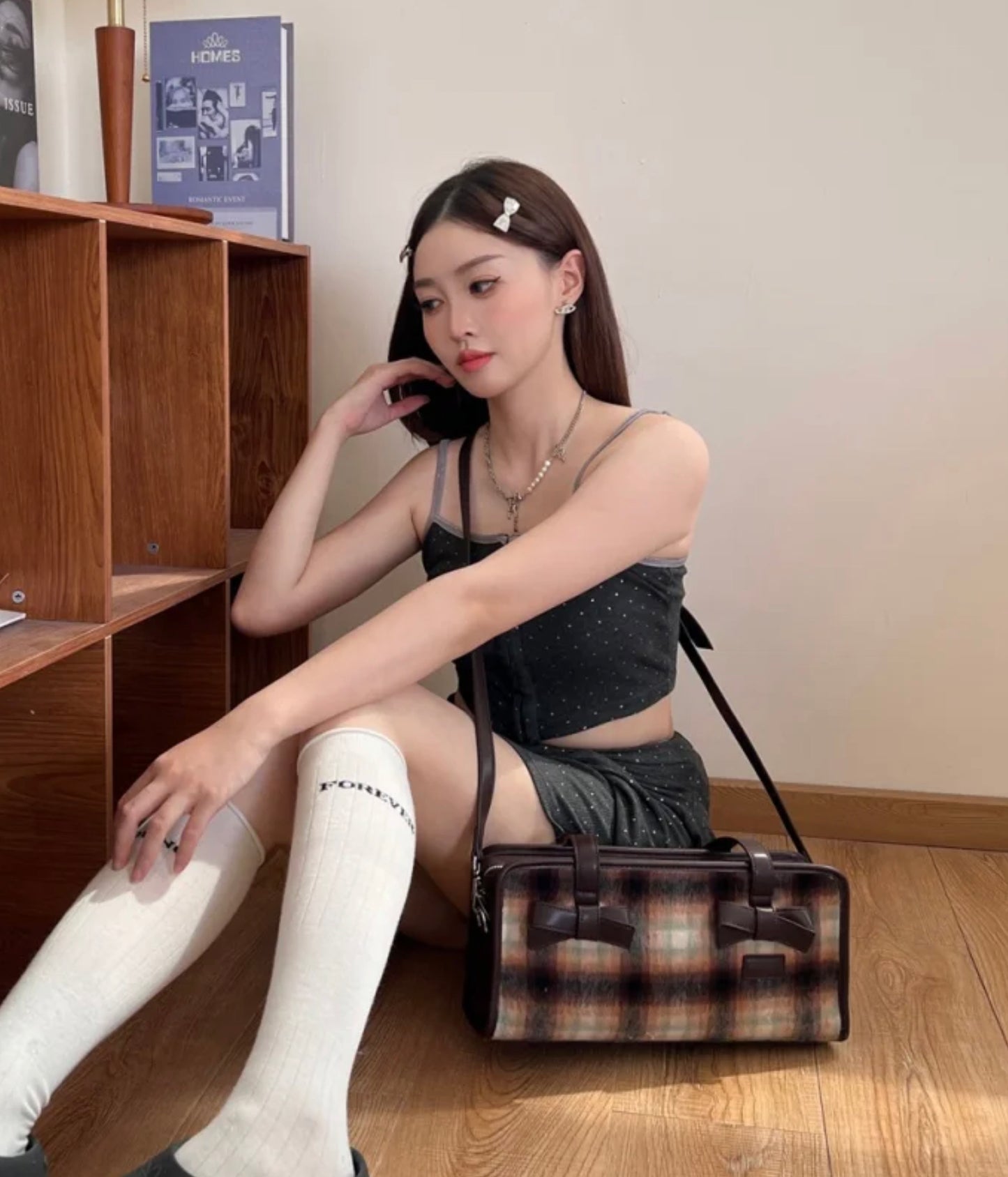 [cn | pre-order] eighteen studio ribbon crossbody bag