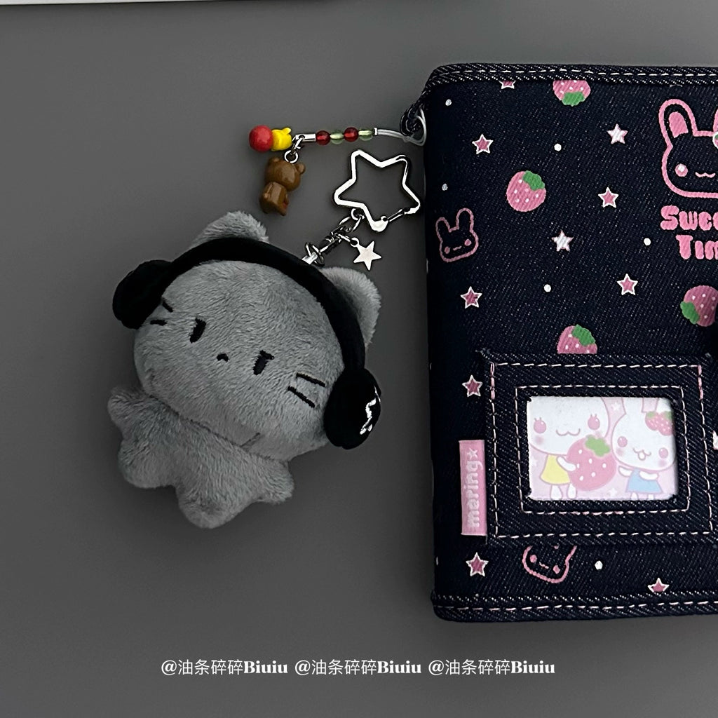[cn | pre-order] biuiu black cat plush keyring