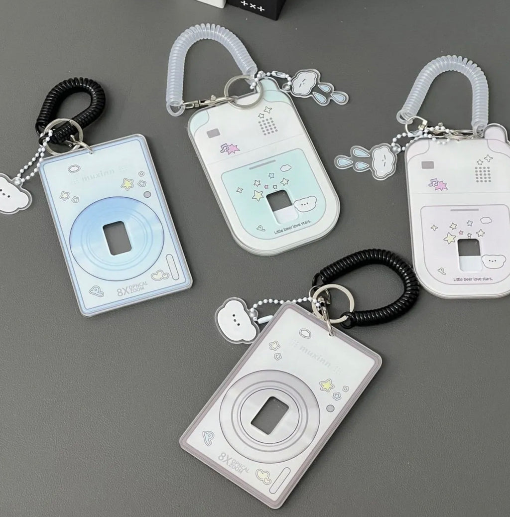 [cn | pre-order] flip phone and digicam acrylic photocard holder