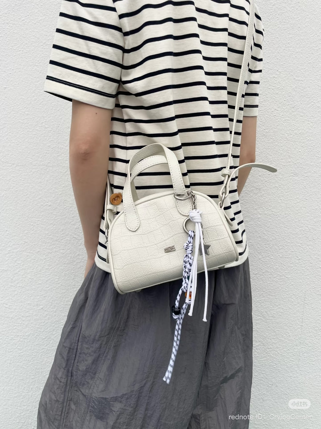 [cn | pre-order] crying center leather boston mini bag