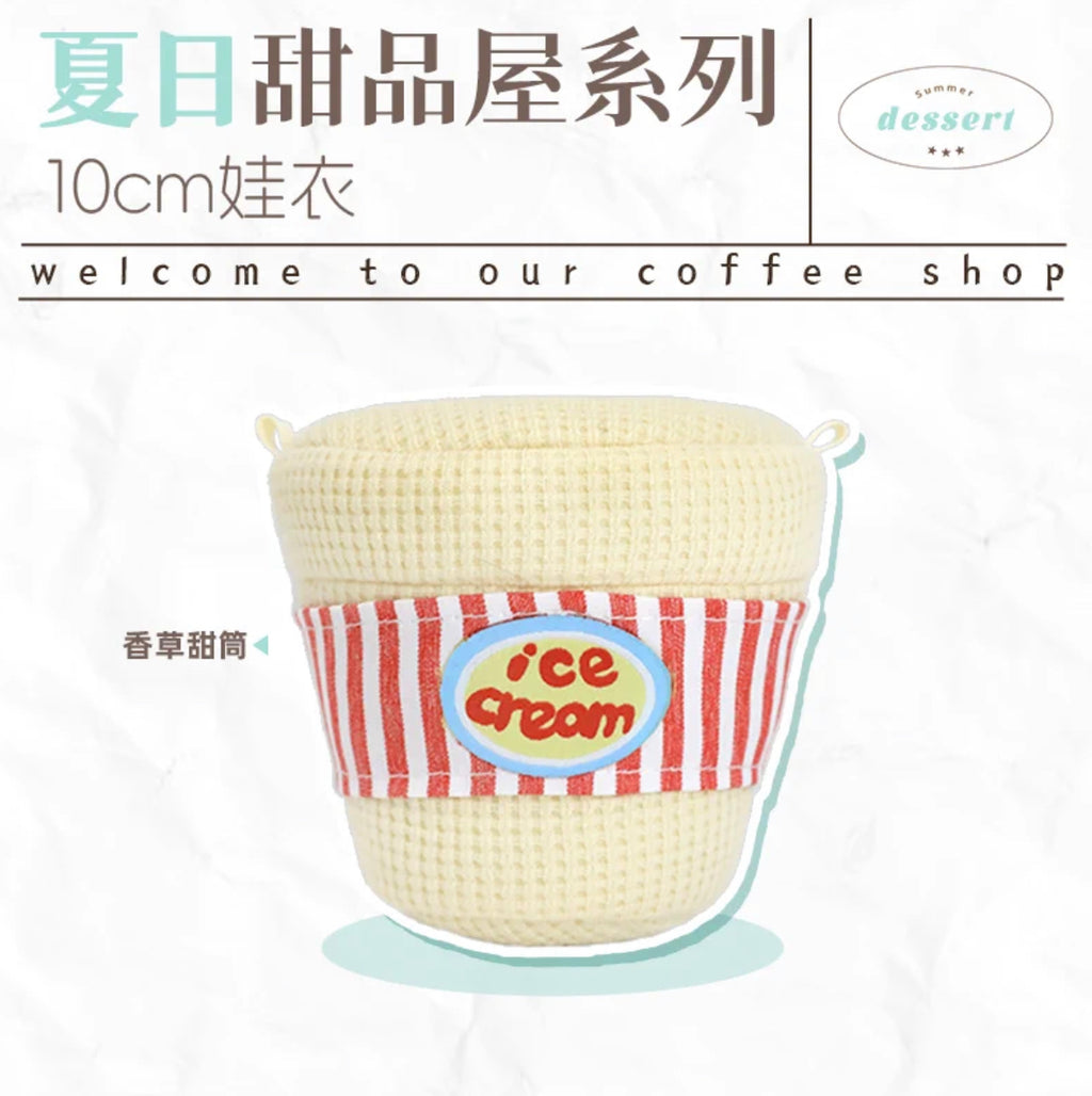 [cn | pre-order] coffee shop 10 cm doll clothes by uchuuu store