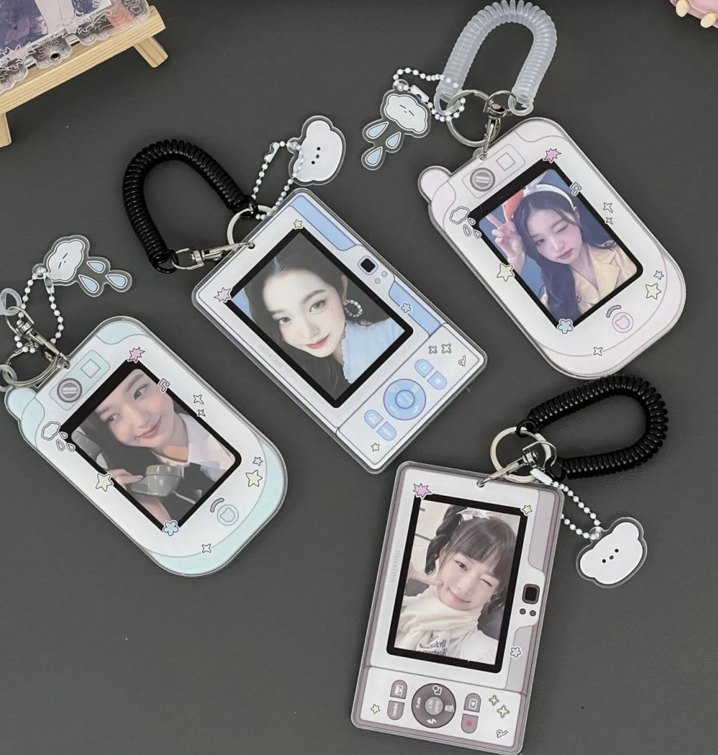 [cn | pre-order] flip phone and digicam acrylic photocard holder