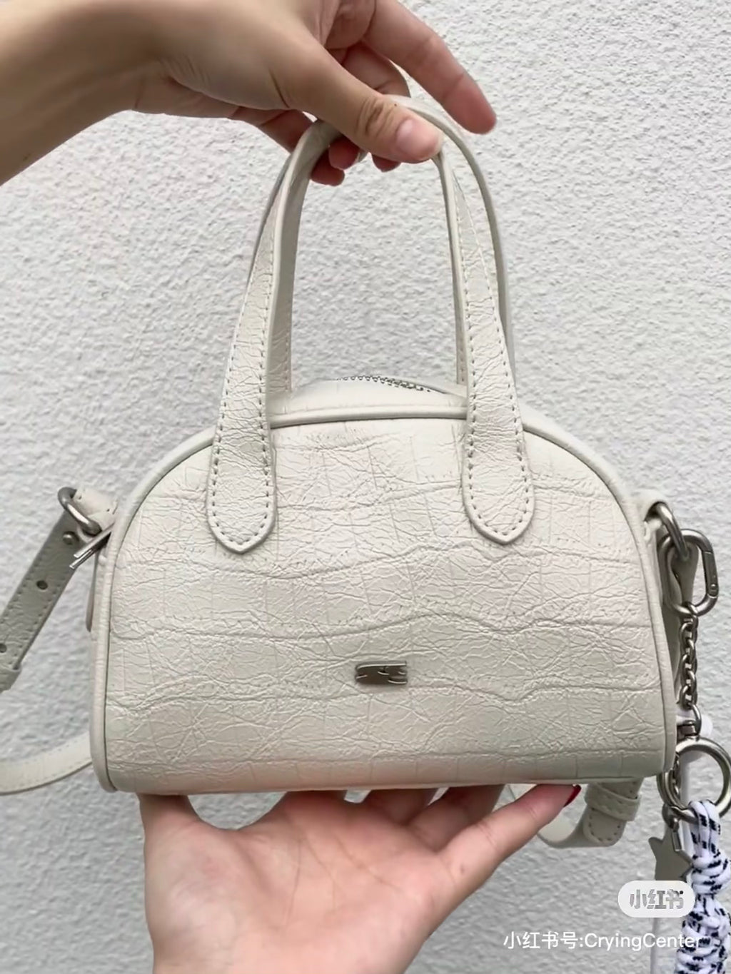 [cn | pre-order] crying center leather boston mini bag