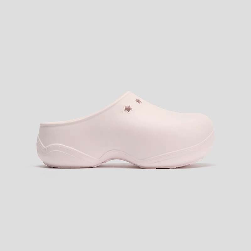 [cn | pre-order] goodbai goodees star fluffy clogs mules slip on shoes