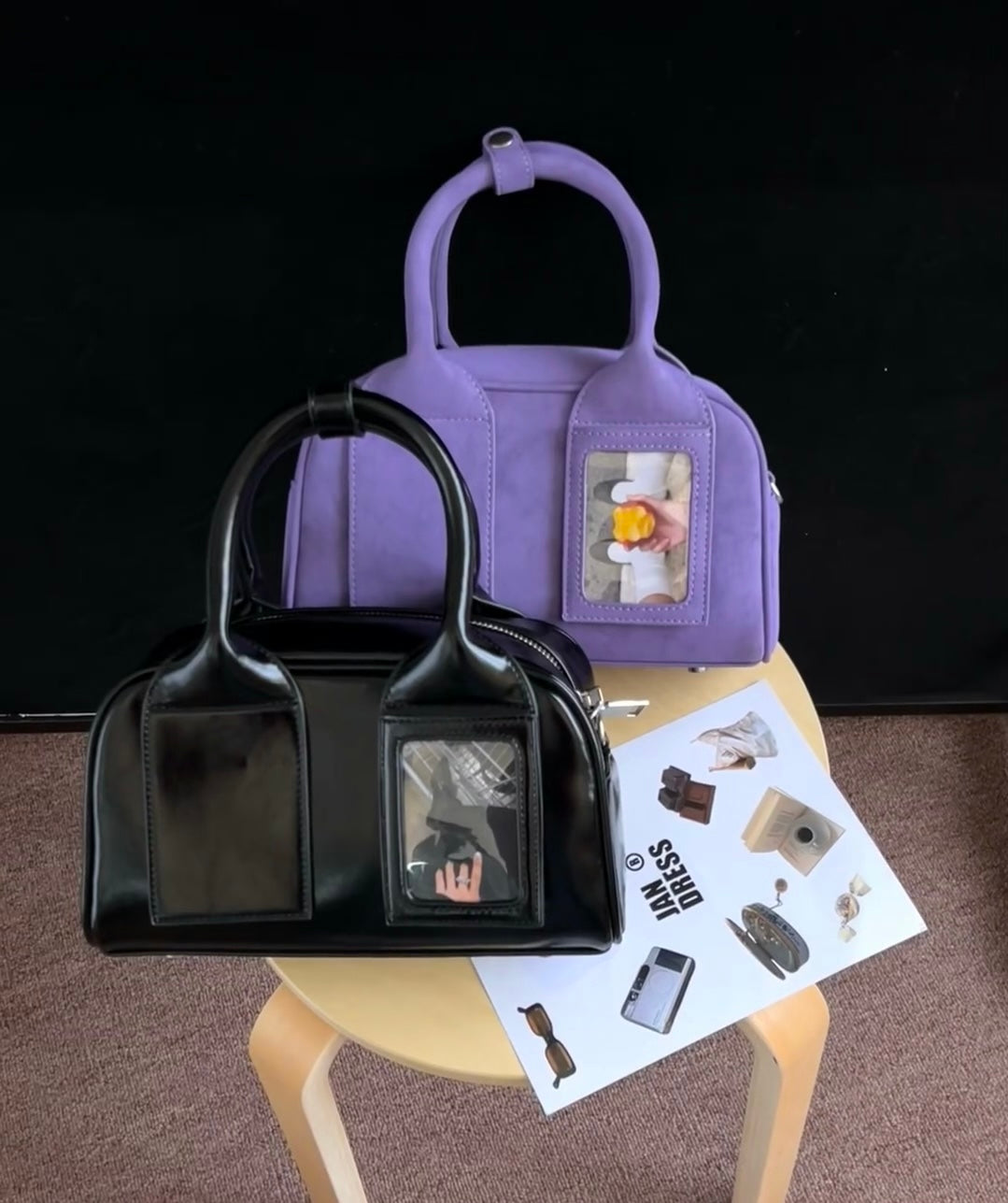 [cn | pre-order] jandress office bowling bag with photocard holder