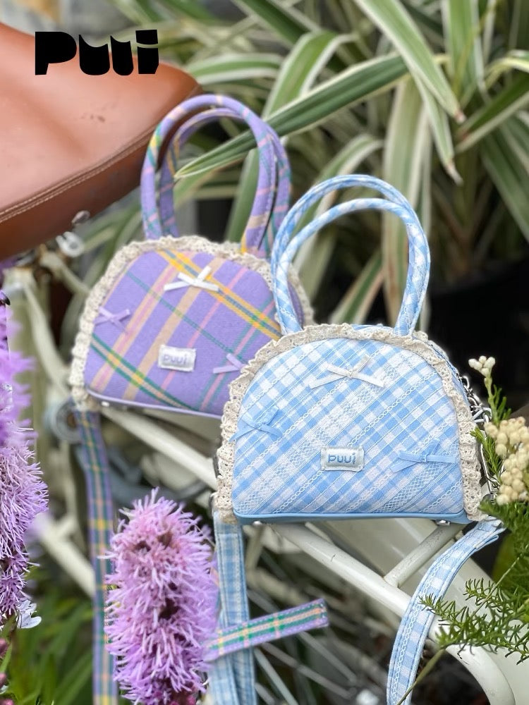 [cn | pre-order] puui checkered mini bag