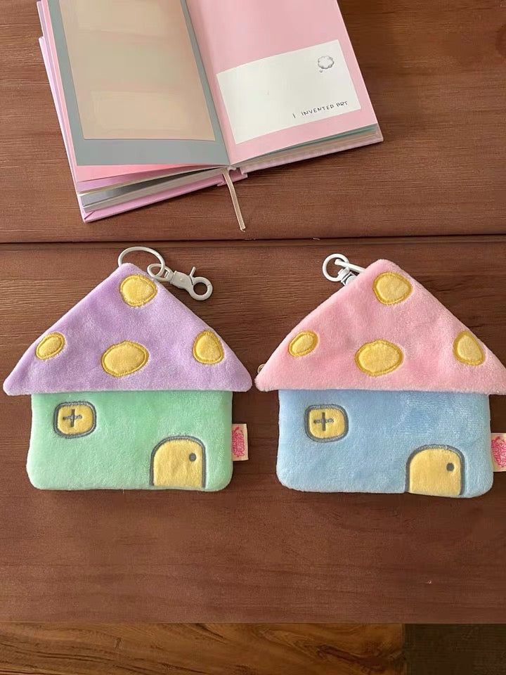 [cn | pre-order] girlplays fluffy house pouch with photocard slot