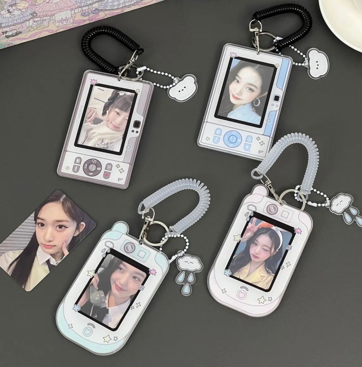 [cn | pre-order] flip phone and digicam acrylic photocard holder