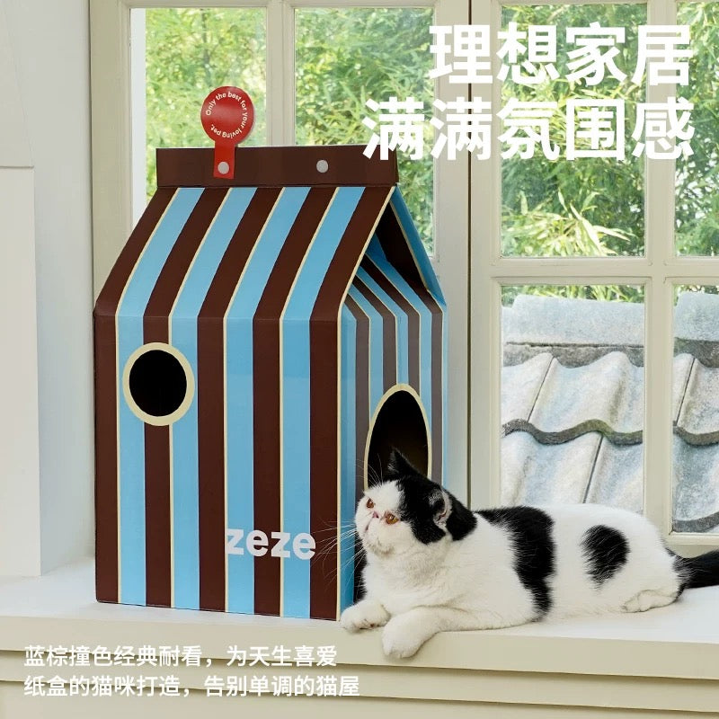 <pets | pre-order> [zeze] dream box house with scratch pad