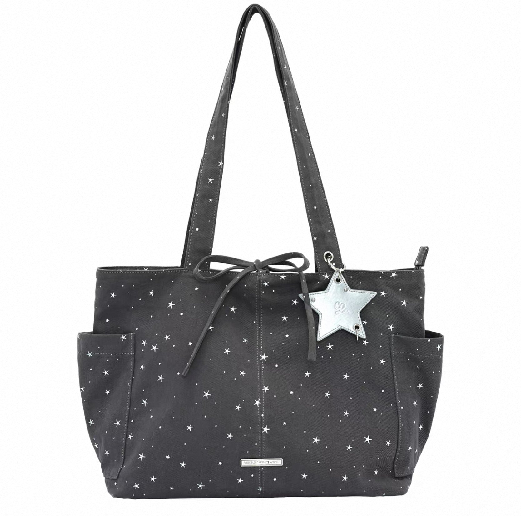 [cn | pre-order] girl's heart polka star canvas tote bag