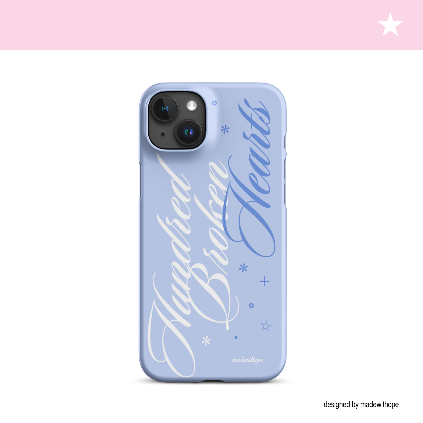 <madewithope | enhypen romance untold> hundred broken hearts hard shell phone case