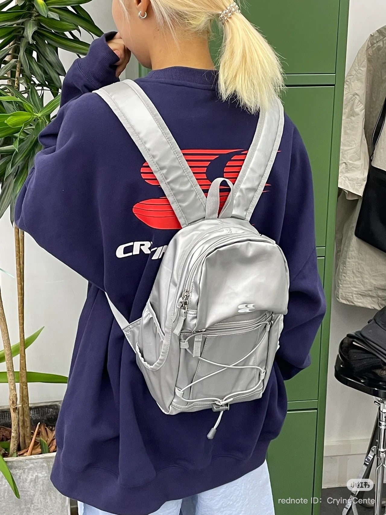 [cn | pre-order] crying center mini backpack - silver