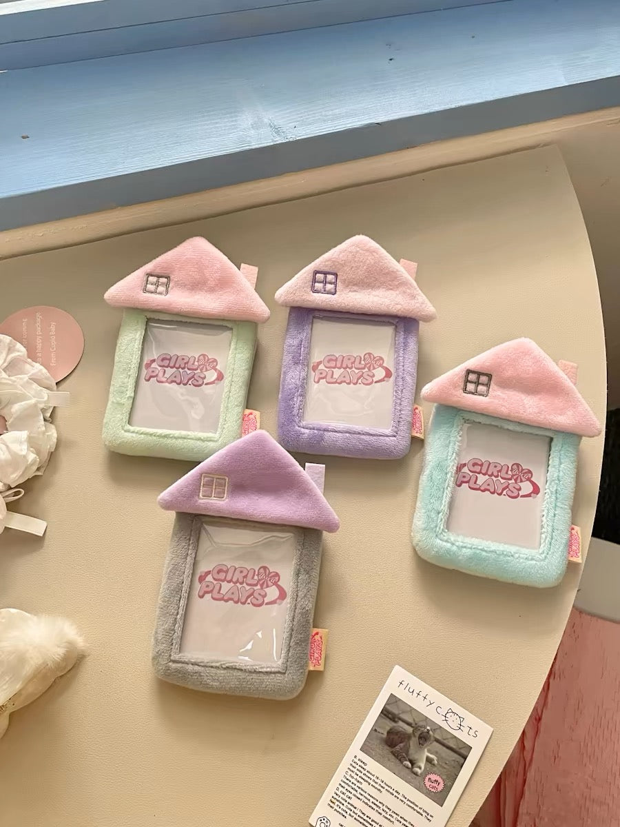 [cn | pre-order] girlplays fluffy house photocard holder