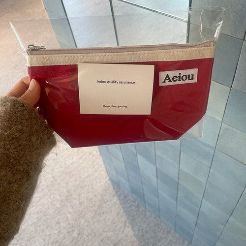 [kr | pre-order] aeiou basic pouch (L size)