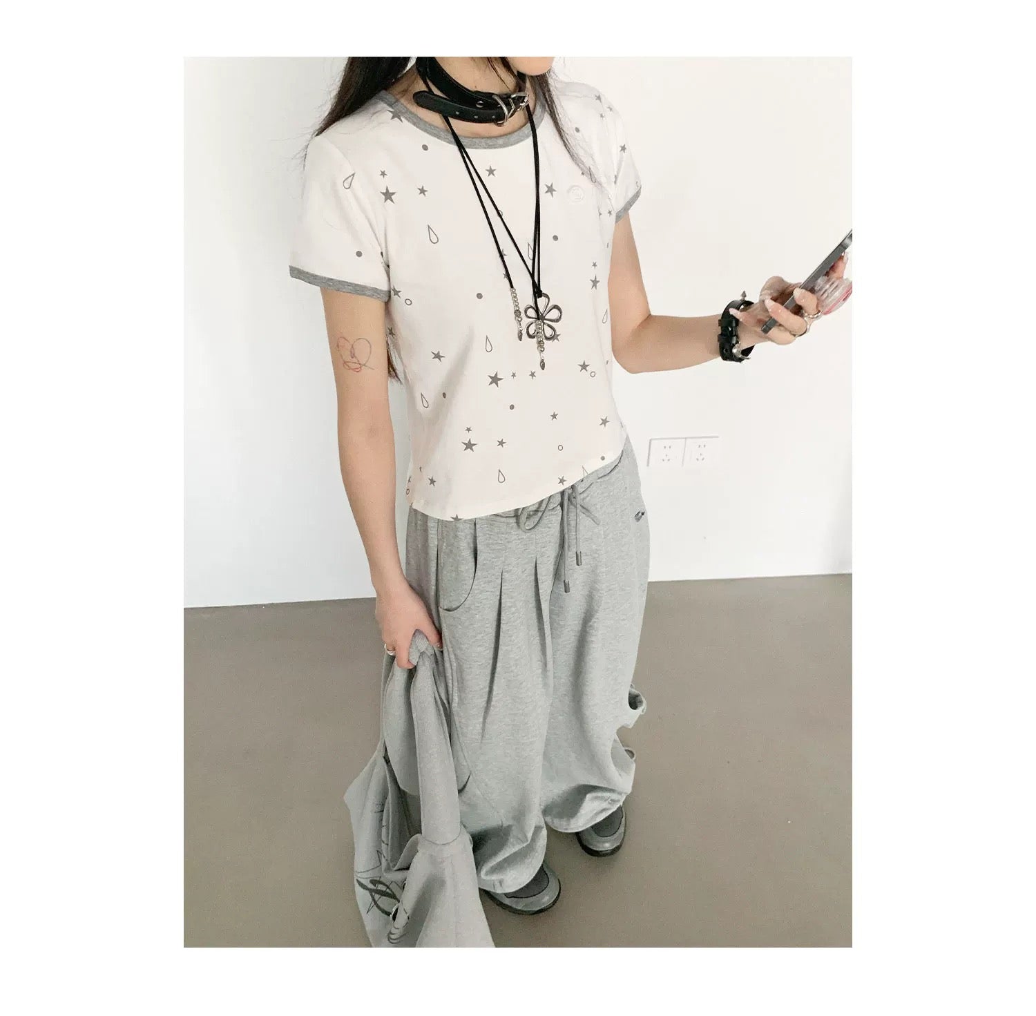 [innomood] tears star ringer tee