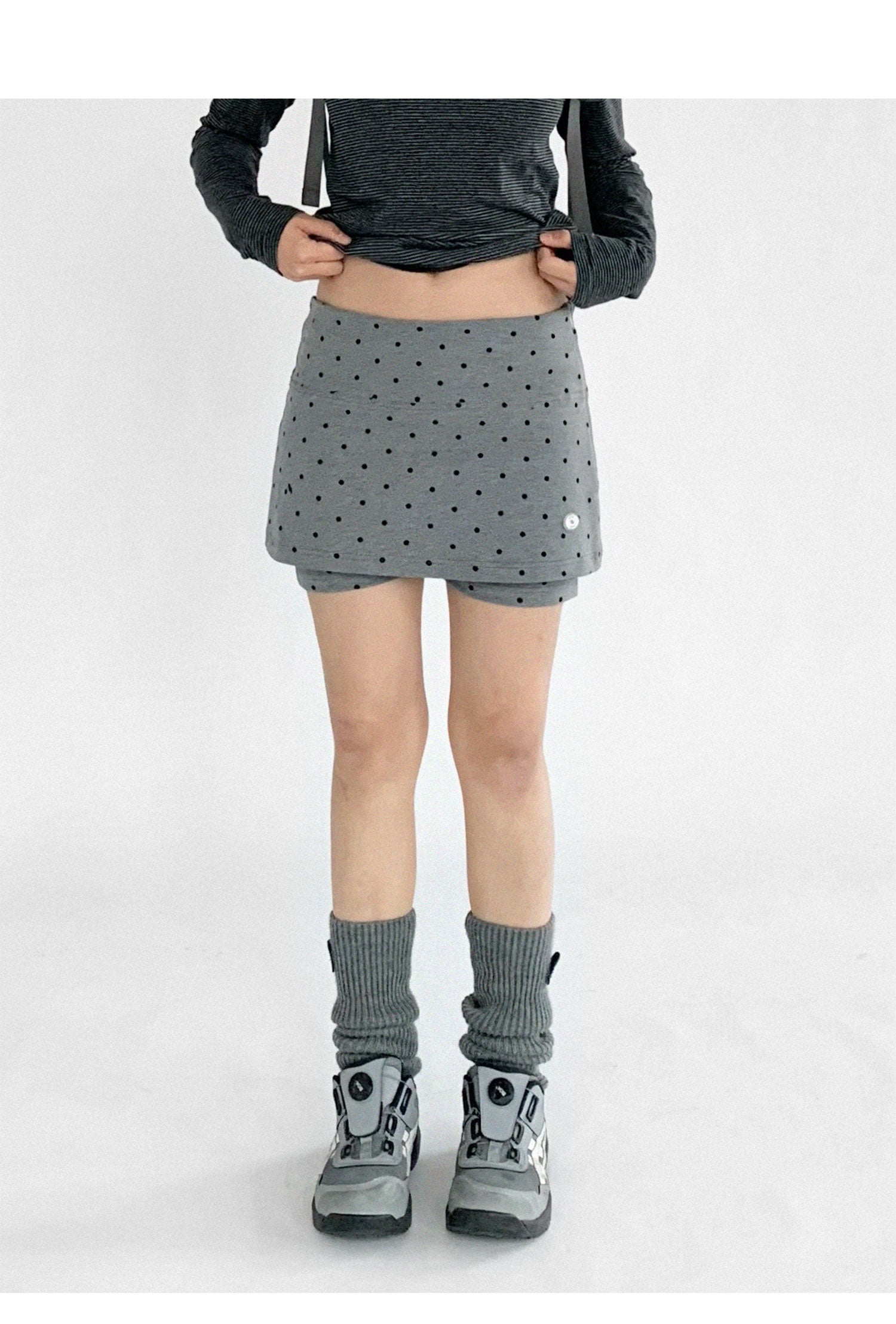 [innomood] polka dot skorts