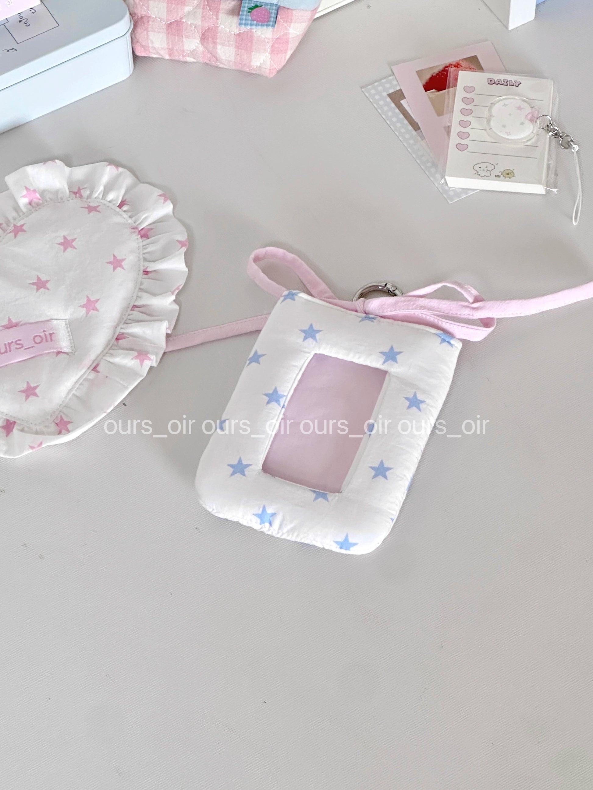 [cn | pre-order] puff star polka photocard holder
