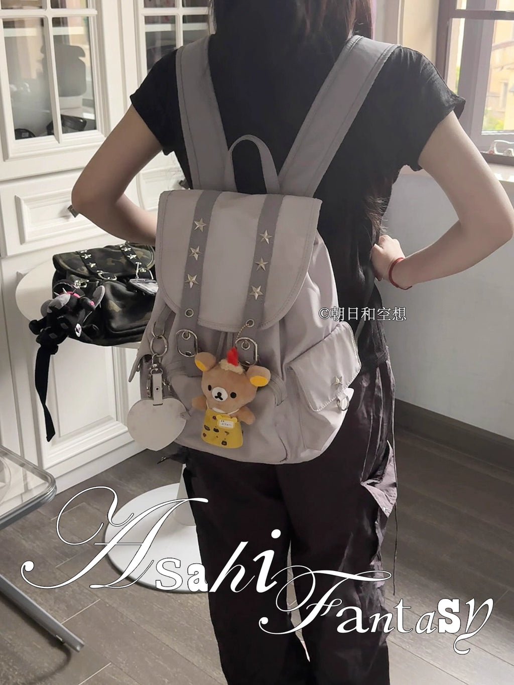 [cn | pre-order] asahi fantasy nylon canvas flap backpack