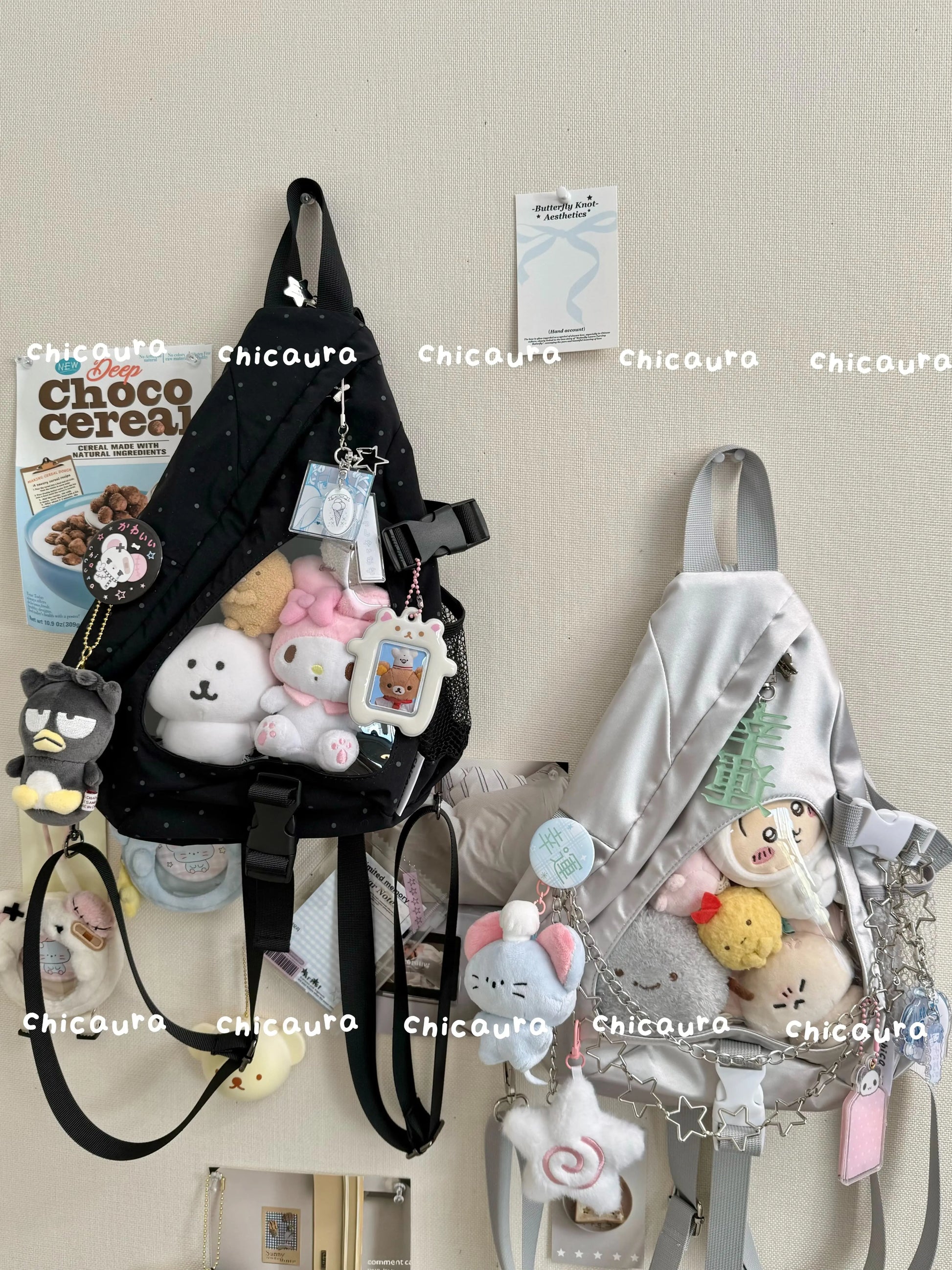 [cn | pre-order] chicaura bow and arrow crossbody ita bag backpack - mini