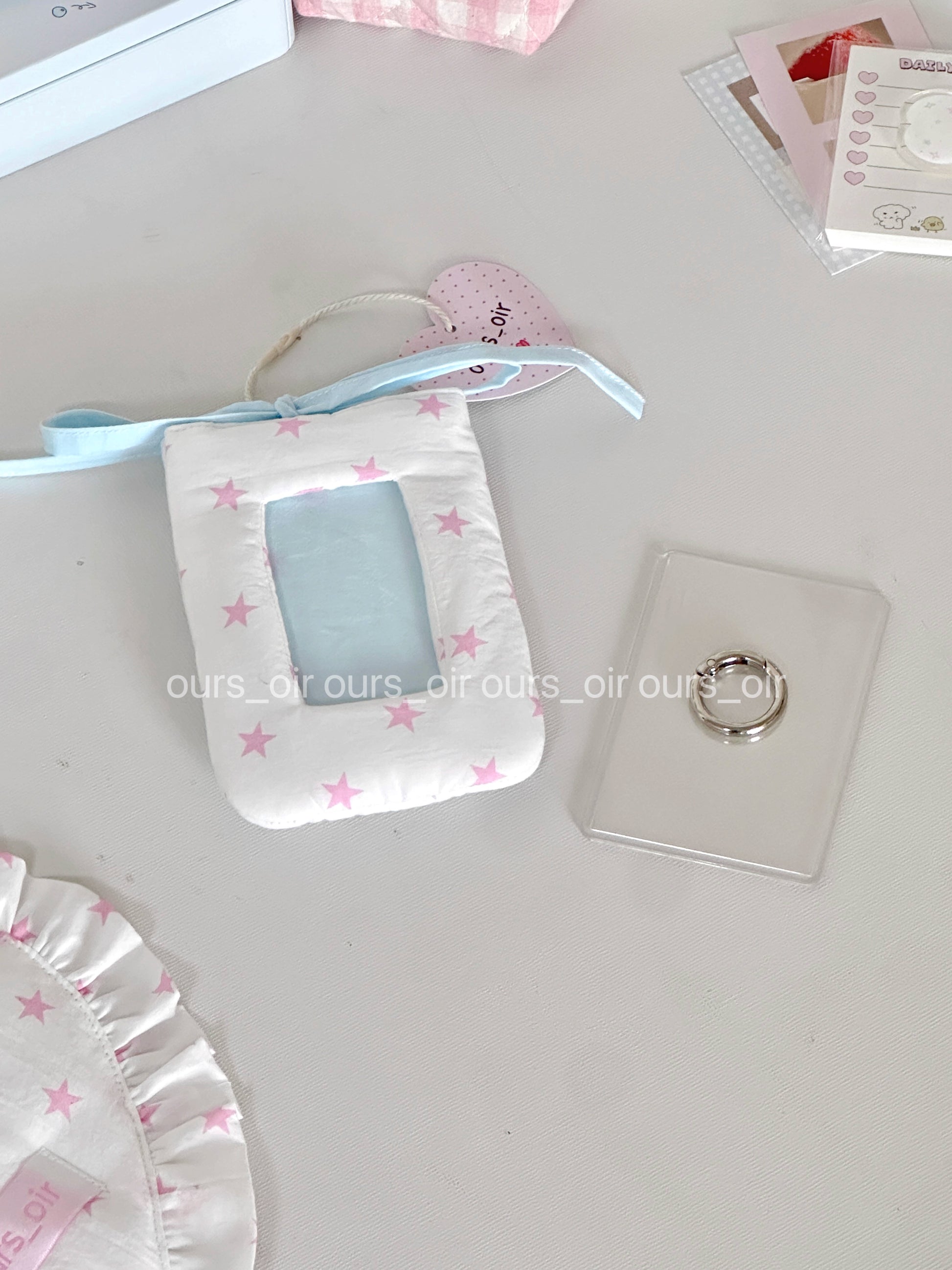 [cn | pre-order] puff star polka photocard holder