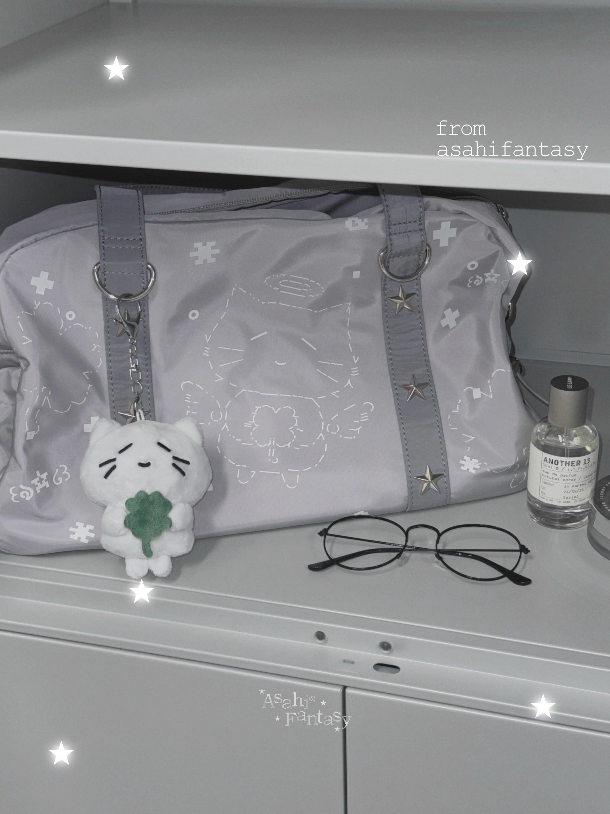 [cn | pre-order] asahi fantasy lucky clover kitty shoulder crossbody bag
