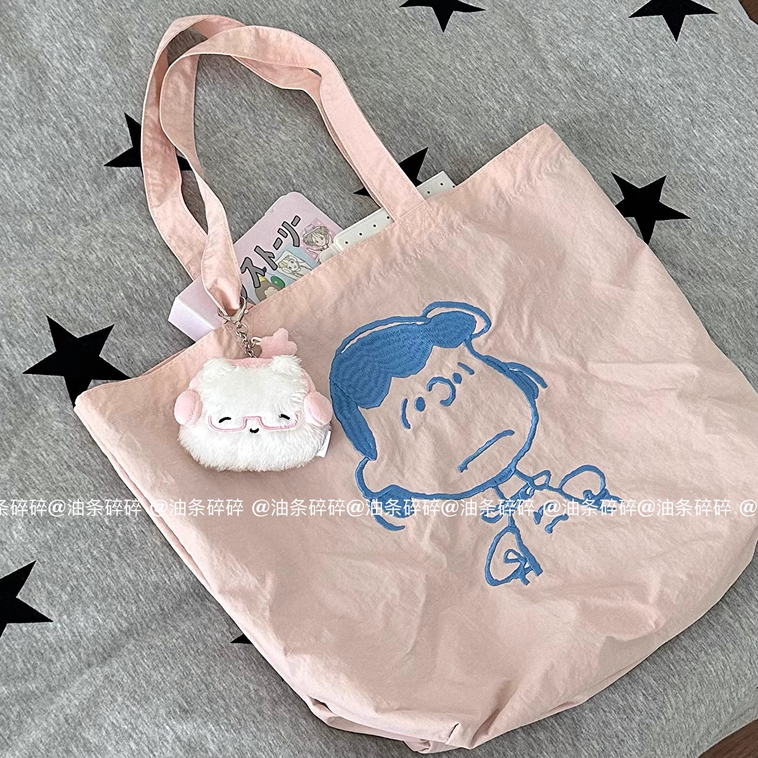[cn | pre-order] white cat plush airpods pouch keyring