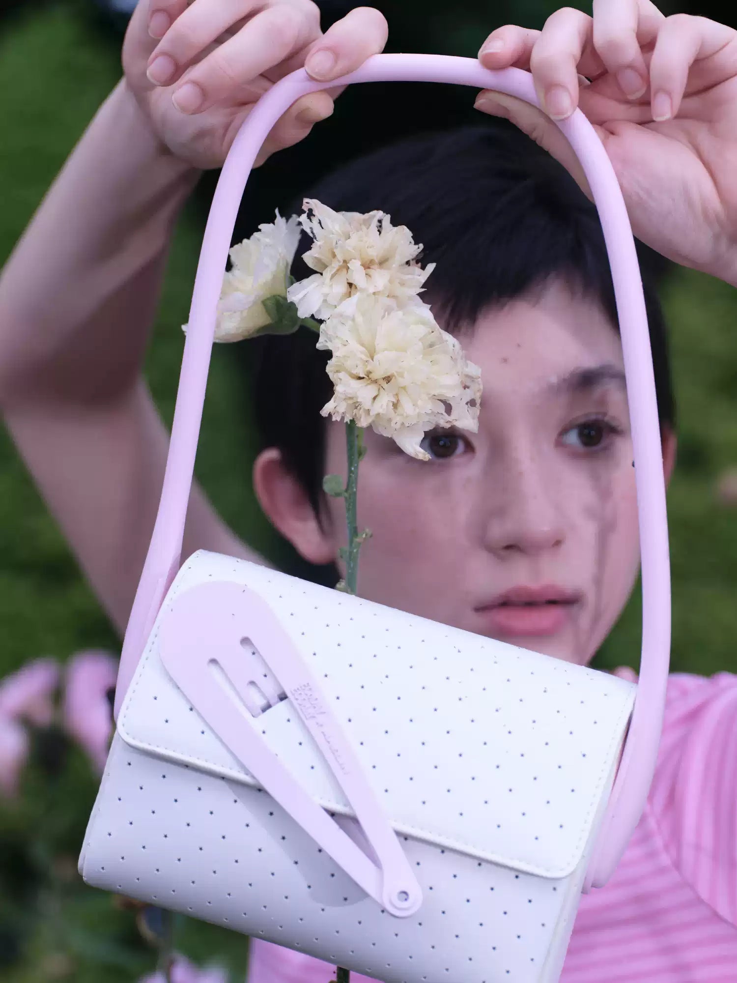 [cn | pre-order] ecoday x maelin polka hobo shoulder bag