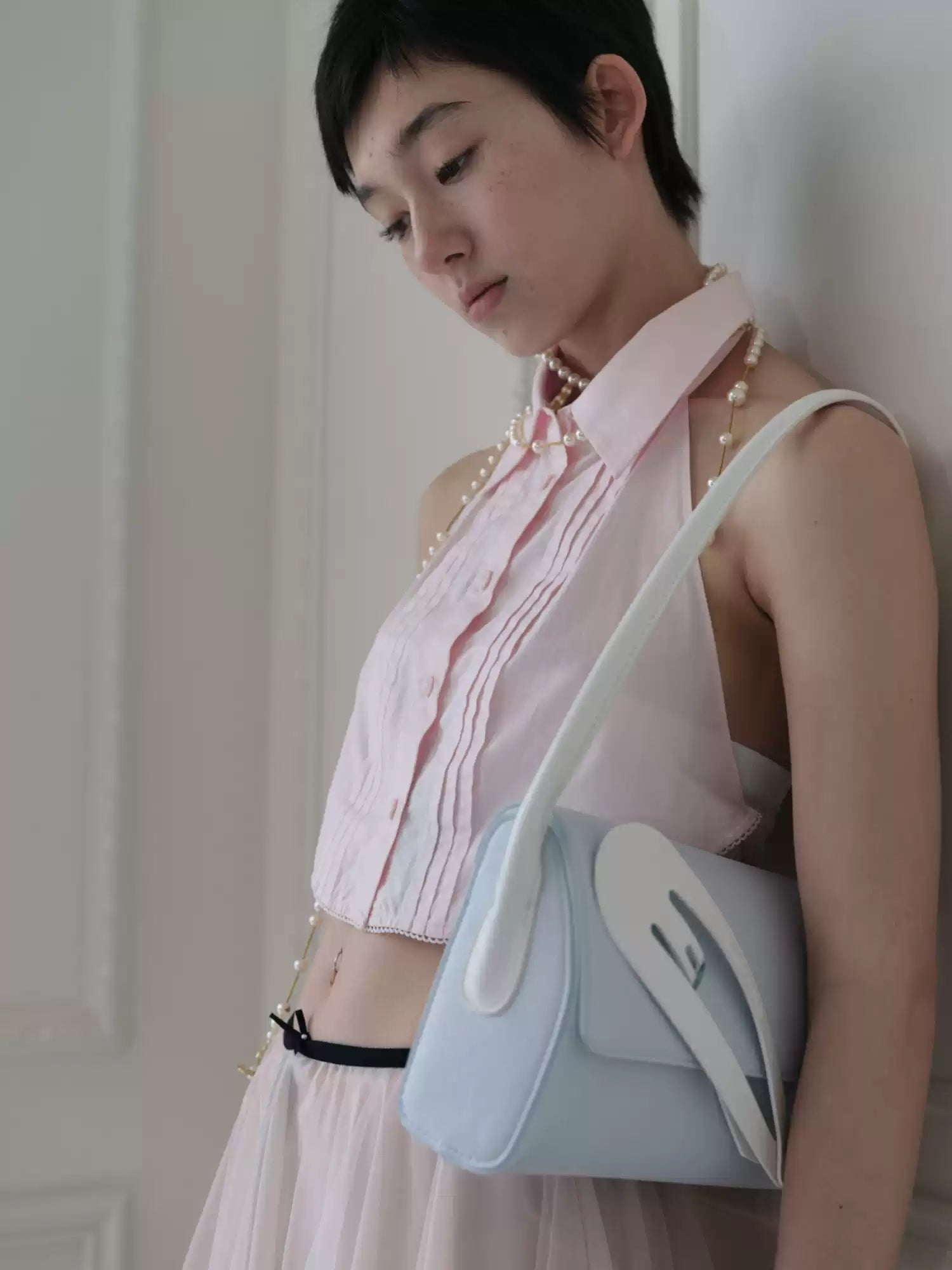 [cn | pre-order] ecoday x maelin polka hobo shoulder bag
