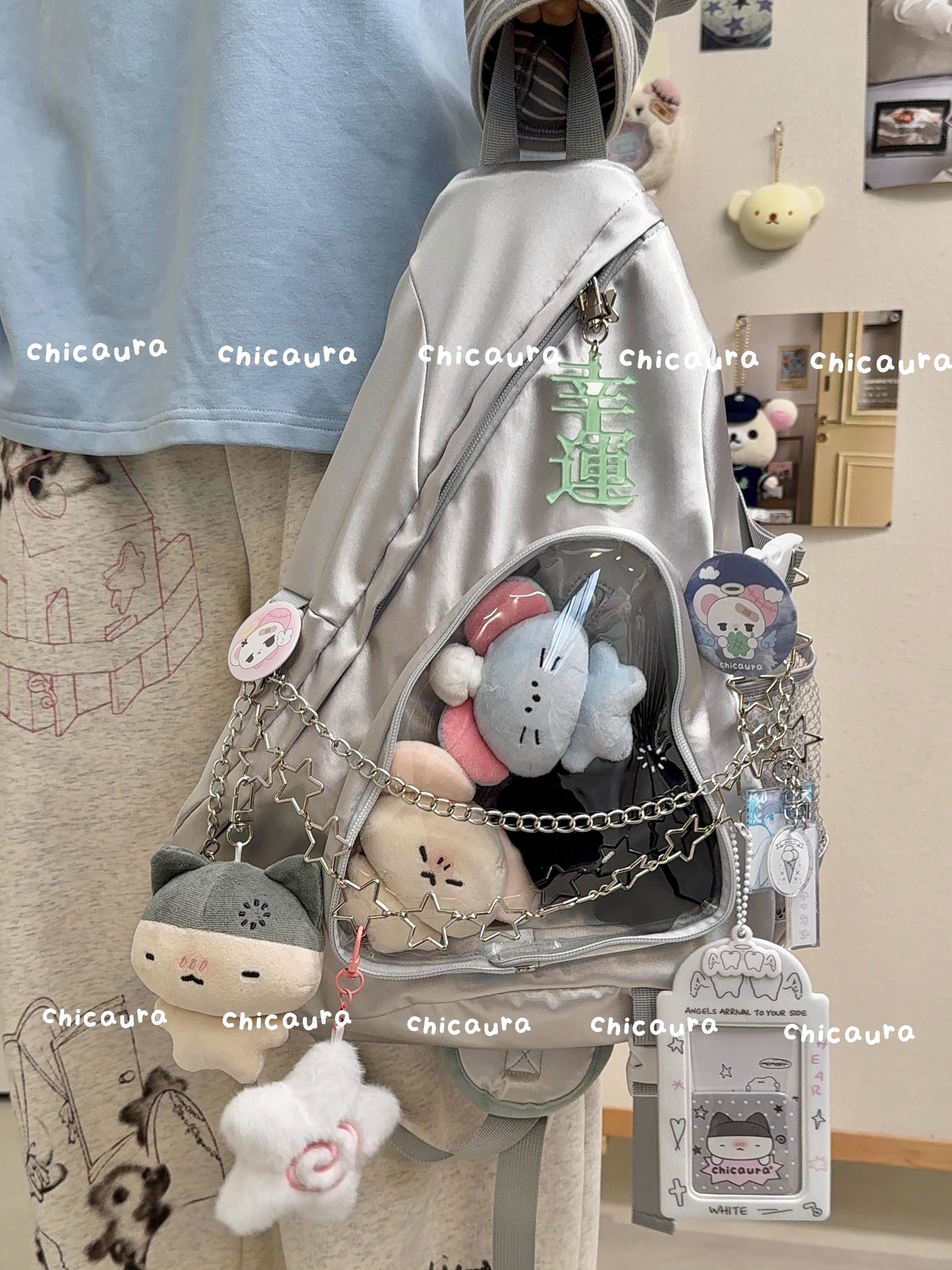 [cn | pre-order] chicaura bow and arrow crossbody ita bag backpack