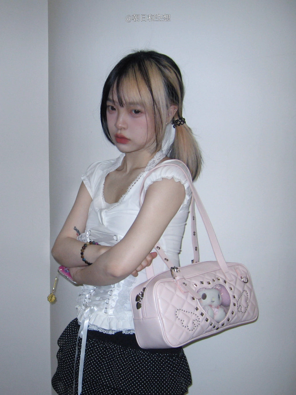 [cn | pre-order] asahi fantasy heart quilted ita shoulder bag