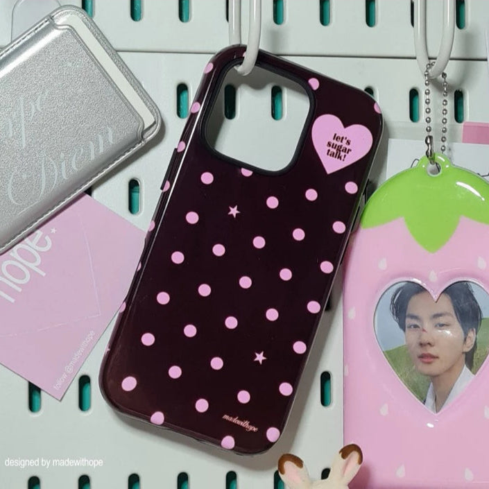 <madewithope | enhypen romance untold> let's sugar talk! phone case