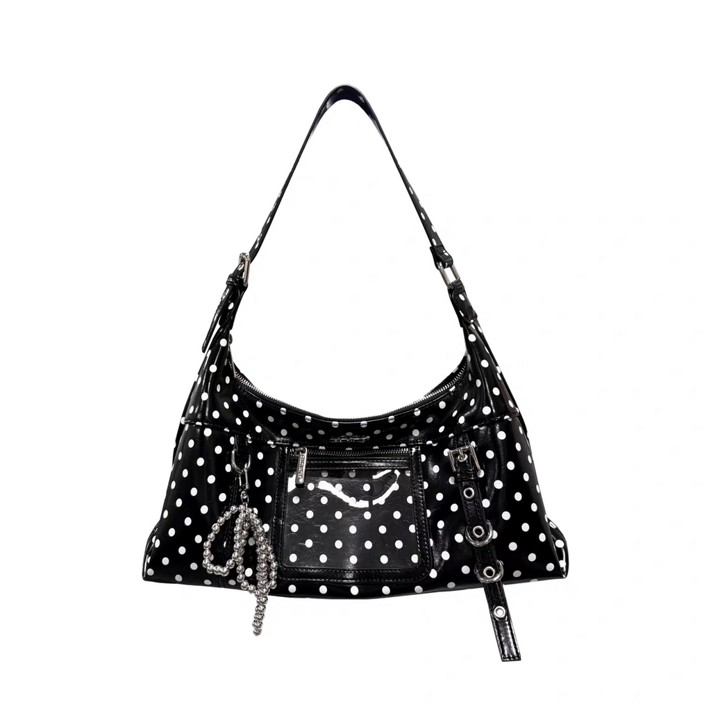 [cn | pre-order] cultivator polka crossbody hobo bag - large
