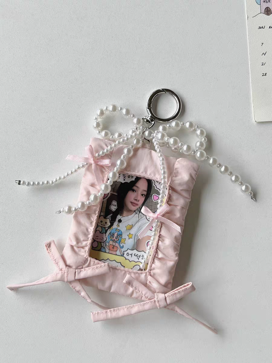 [cn | pre-order] puff bow photocard holder