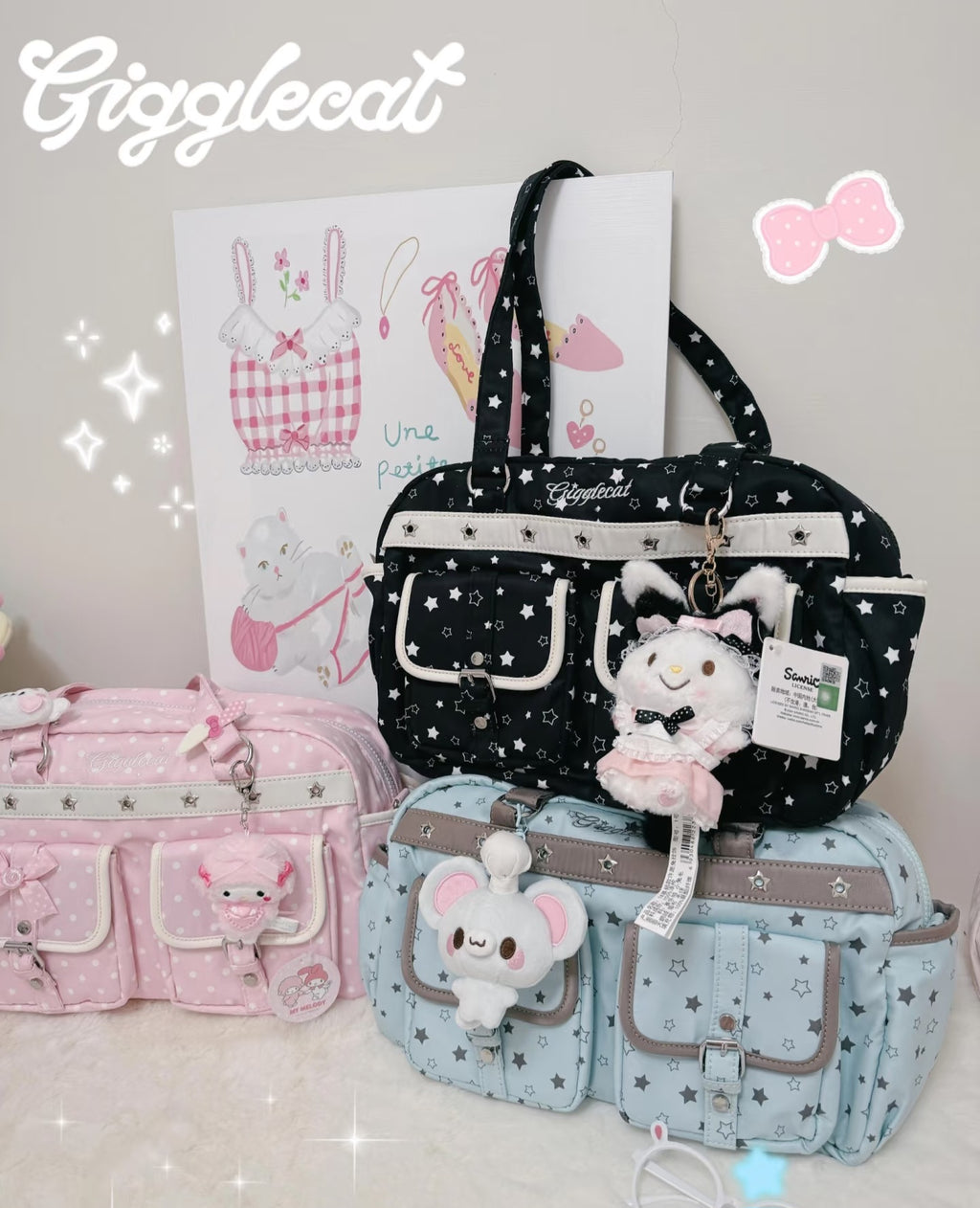 [cn | pre-order] gigglecat star tote shoulder ita bag
