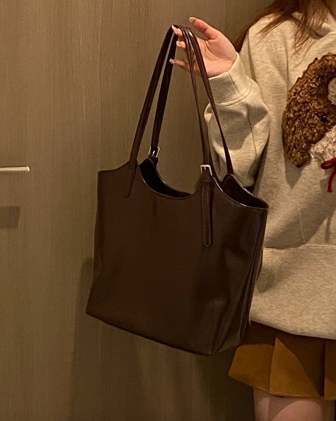 [cn | pre-order] leather shoulder bag