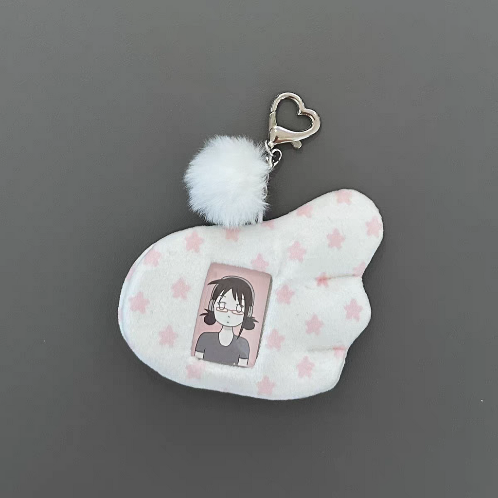 [cn | pre-order] polka angel wing photo holder keyring
