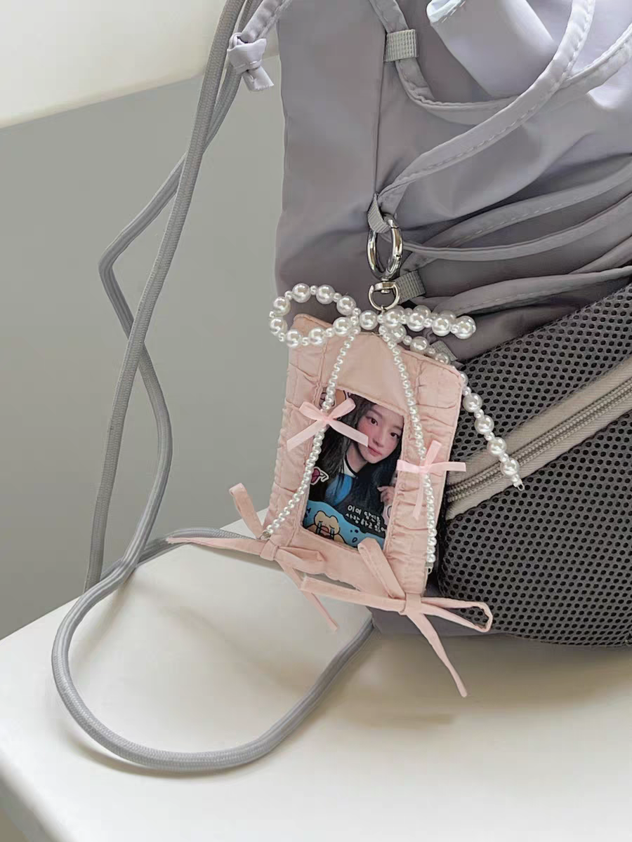 [cn | pre-order] puff bow photocard holder