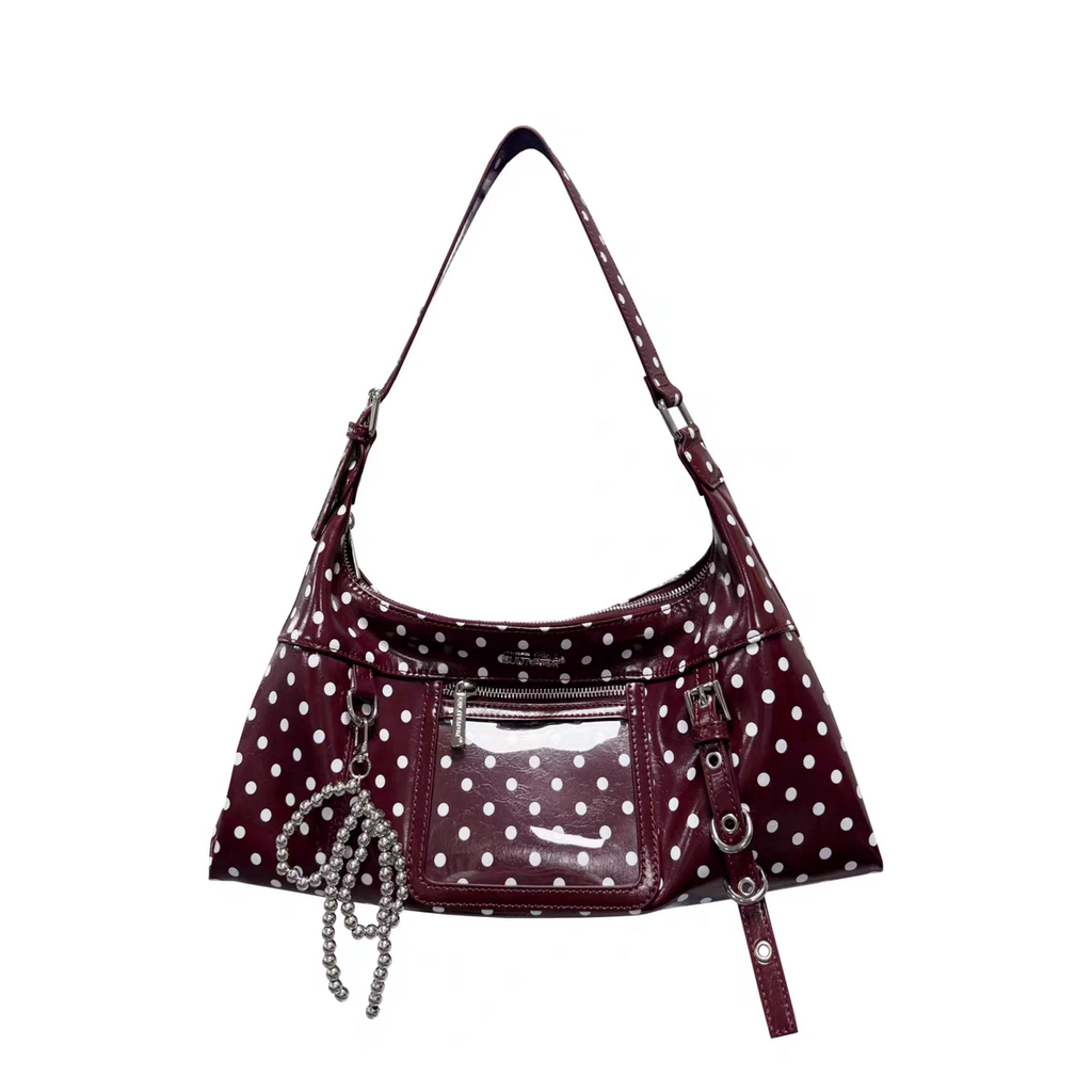 [cn | pre-order] cultivator polka crossbody hobo bag - large