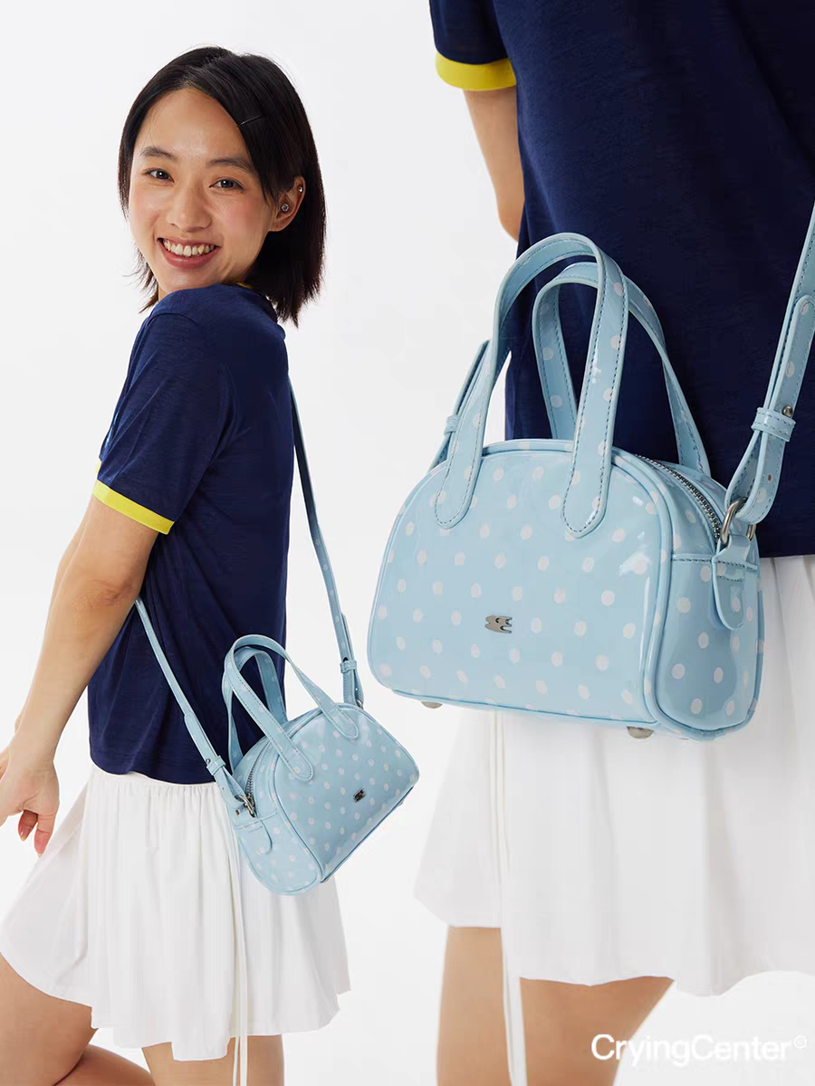 [cn | pre-order] crying center pastel polka boston mini bag