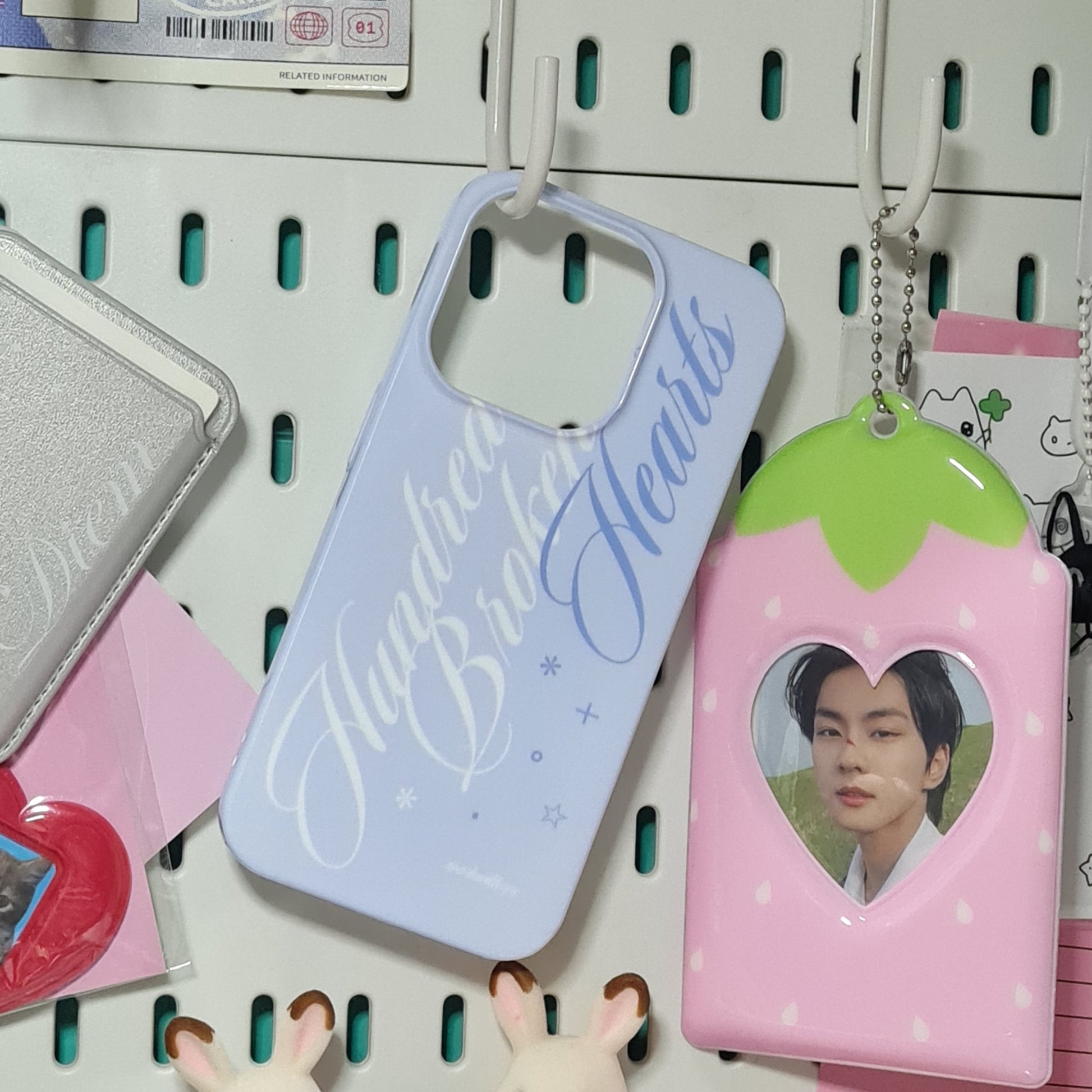 <madewithope | enhypen romance untold> hundred broken hearts hard shell phone case
