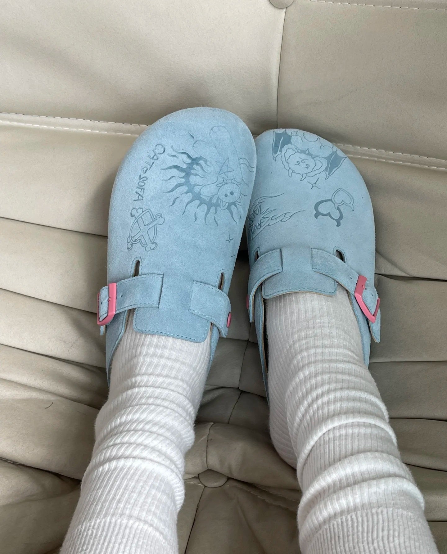 [cn | pre-order] catsofa loafers slip-ons (good cat gray, halloween blue, halloween sand)