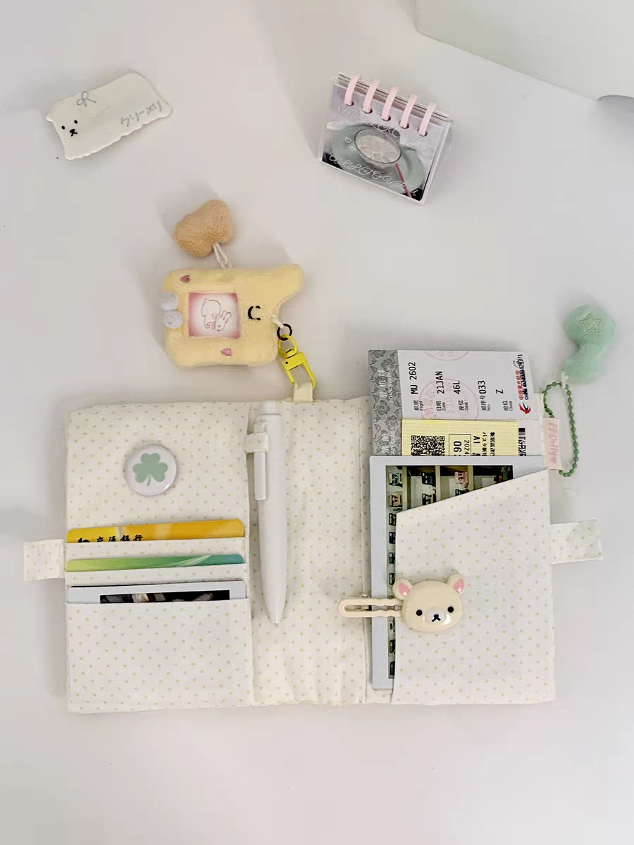 [cn | pre-order] star quilted puff travel passport holder