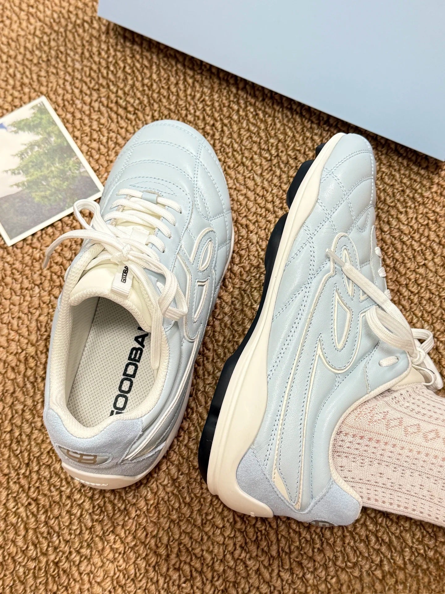 [cn | pre-order] goodbai thin sole lightweight sneakers - pink, blue, suede gray