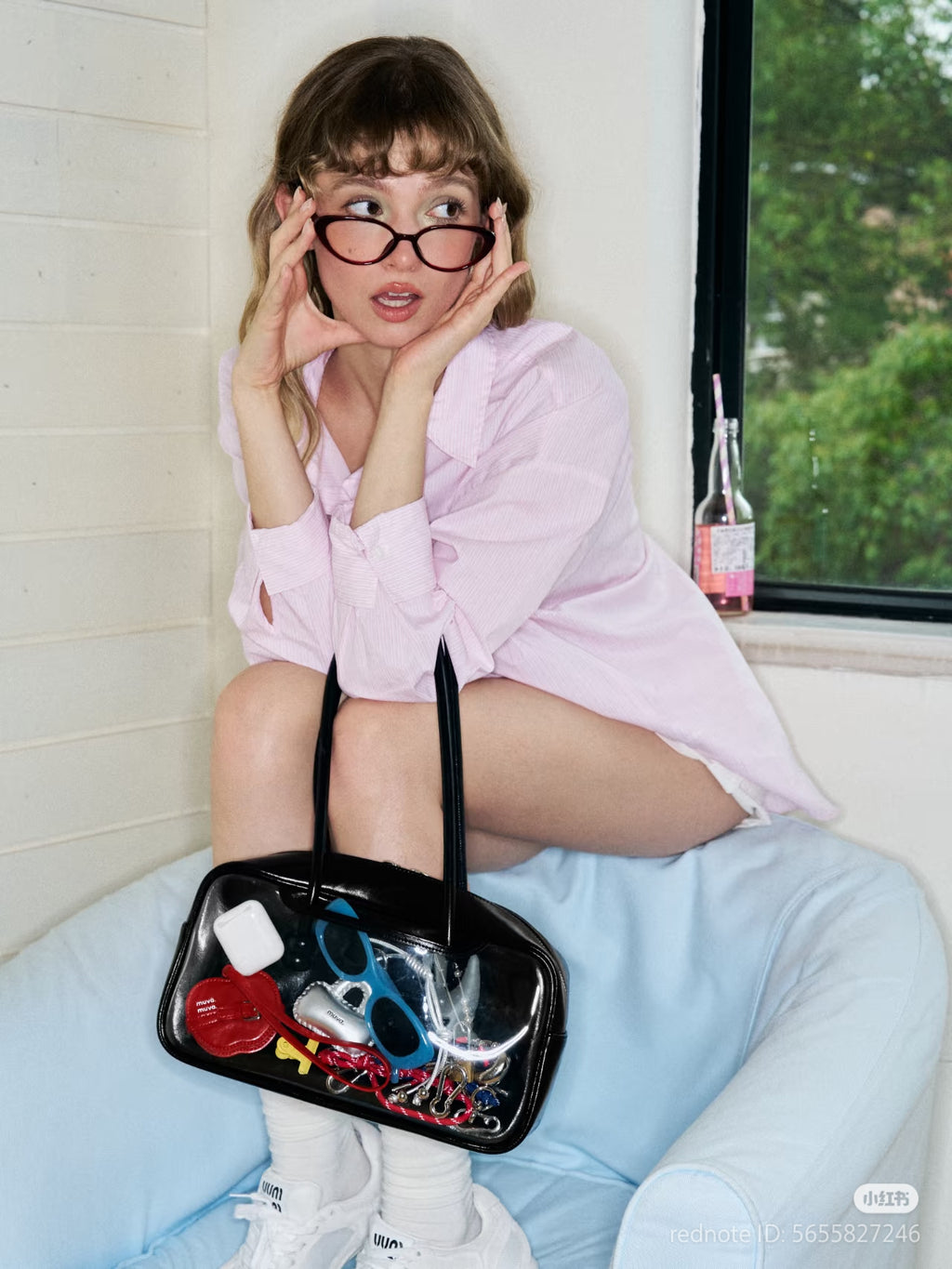 [cn | pre-order] muva clear pocket bowling shoulder bag