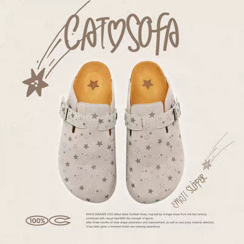 [cn | pre-order] catsofa loafers slip-ons (navy flower, floral pink, gray stars, black kitty)